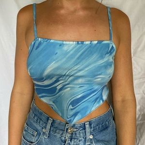 Blue tank top
